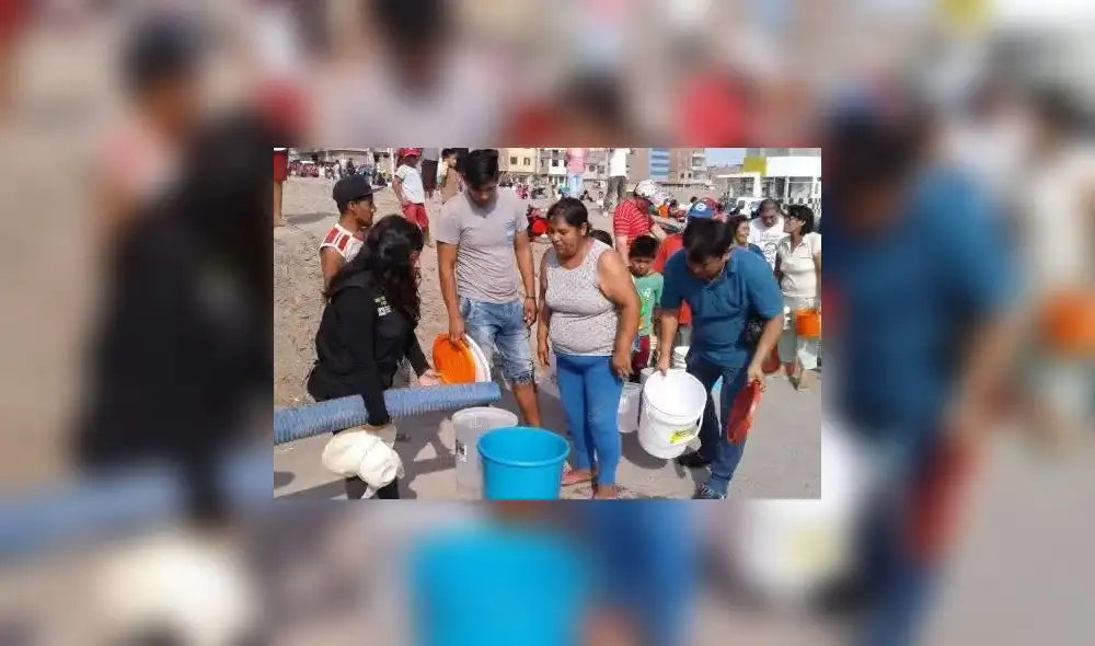 Pobladores de Mala sufren por los continuos cortes de agua.