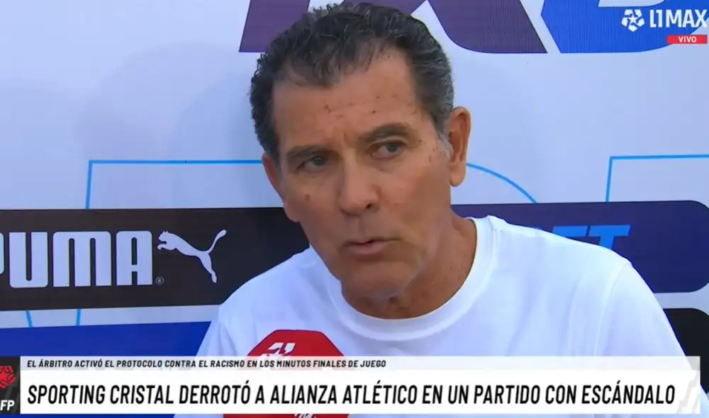 Gustavo Zevallos condenó lo acontecido con Cristiano da Silva al final del Cristal vs Sullana. Foto: L1 Max