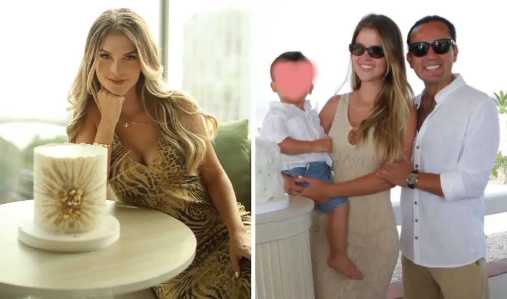 A inicios del año, Brunella Horna celebró tres años de casa con Richard Acuña Foto: Composición LR