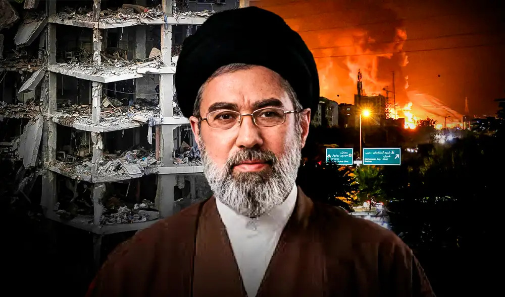 La televisión estatal iraní aseguró que el hijo de Jamenei está herido.