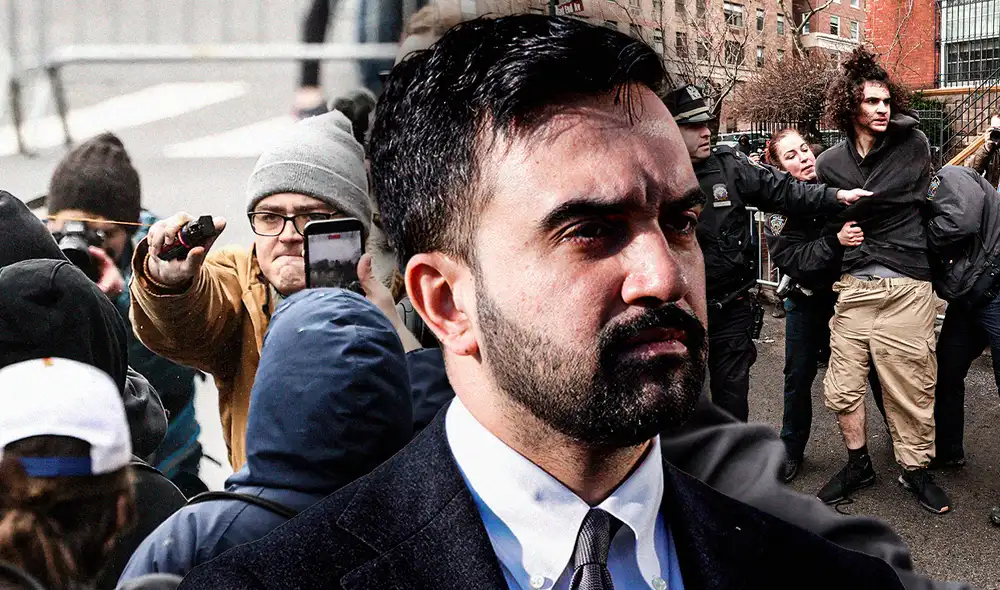 Zohran se refirió a la marcha antimusulmana vinculada al incidente y la calificó como una “vil protesta". Foto: Composición LR/AFP.