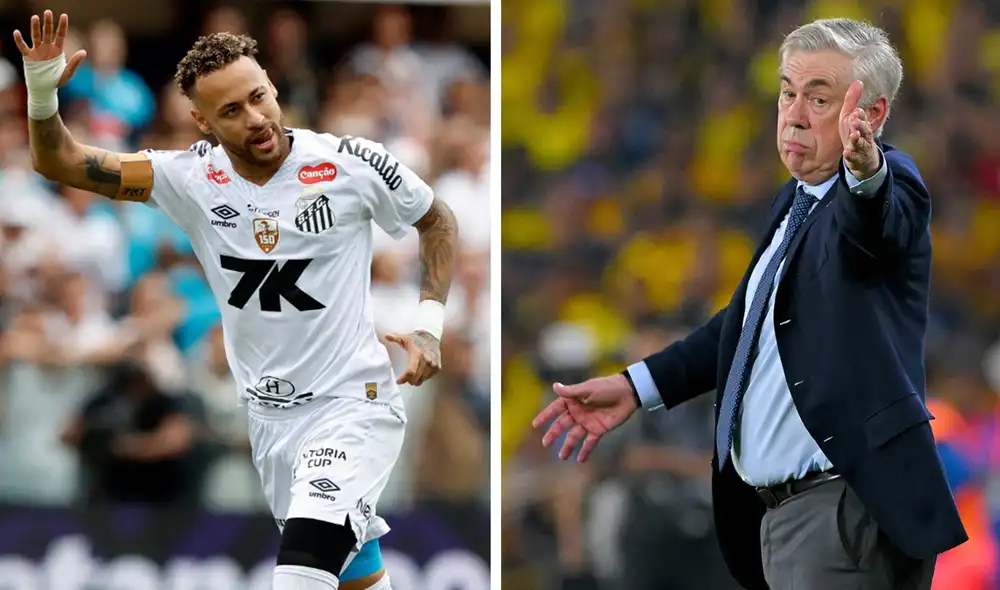 Neymar todavía no ha integrado una convocatoria de Carlo Ancelotti en el Scratch. Foto: composición de LR/AFP