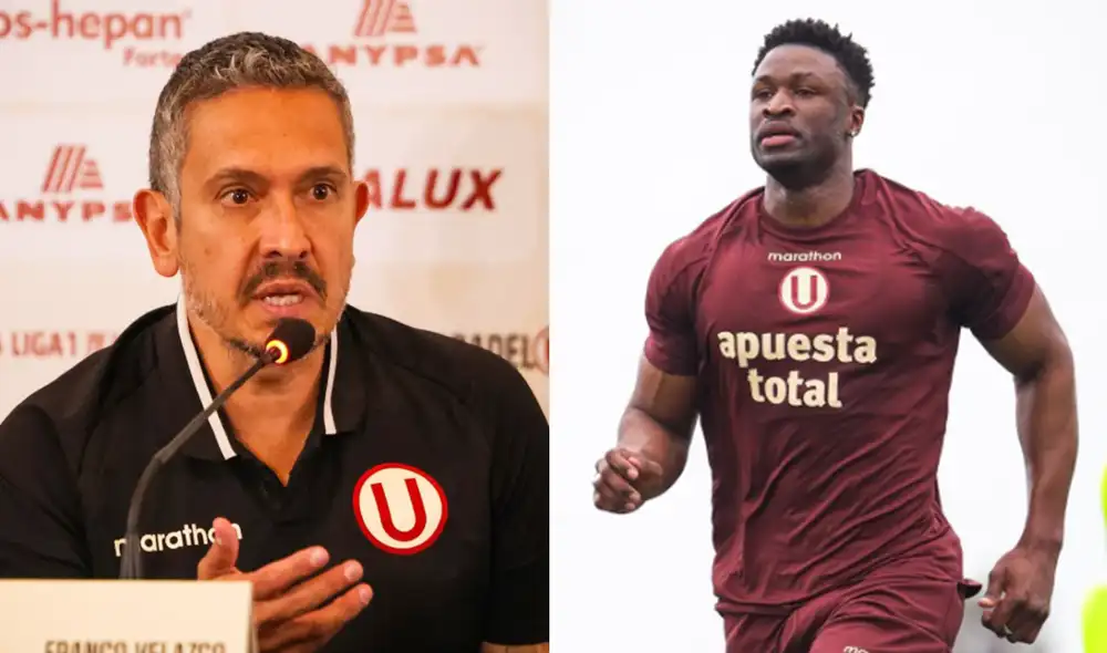 Franco Velazco resaltó la profesionalidad de Sekou Gassama al margen de sus problemas físicos. Foto: composición de LR/Universitario