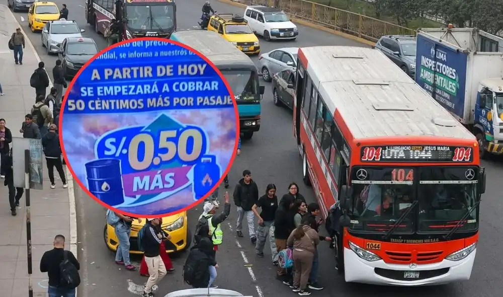 Varias empresas de transporte público en Lima han anunciado incrementos en sus tarifas desde S/0,50, debido a la crisis energética y alza de combustibles.