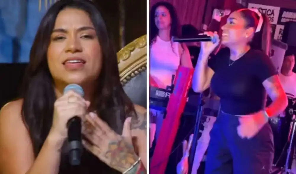 La cantante salsera vivió un incomodo momento en Los Olivos Foto: Composición LR