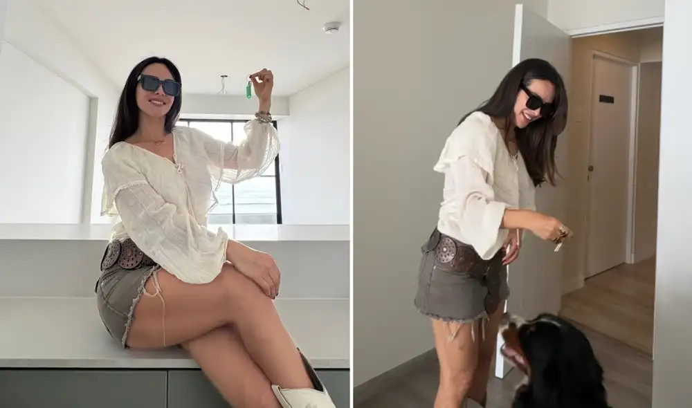 Espinoza festejó la compra de un nuevo inmueble con vista al mar. Foto: Instagram