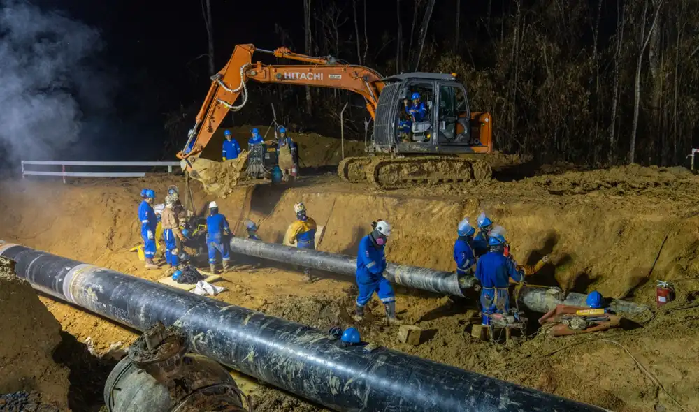 TGP anuncia restablecimiento del servicio de transporte de gas natural y líquidos de gas natural.