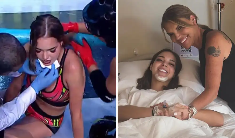 Flavia López recibió apoyo de Jessica Newton tras accidente de la modelo. Foto: composición LR/Instagram