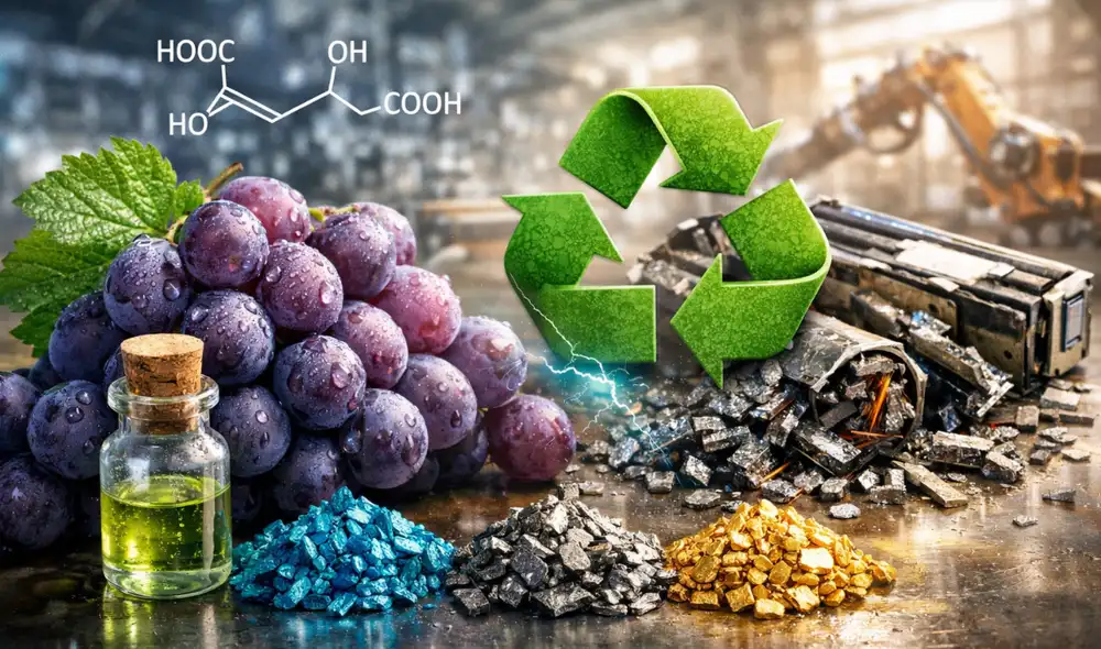 La tecnología asegura recuperación de metales con alta pureza y costes reducidos. La tecnología asegura recuperación de metales con alta pureza y costes reducidos.