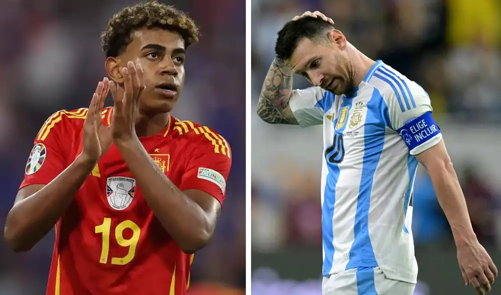 El duelo entre Lamine Yamal y Lionel Messi era el principal atractivo de esta Finalissima. Foto: composición de LR/AFP