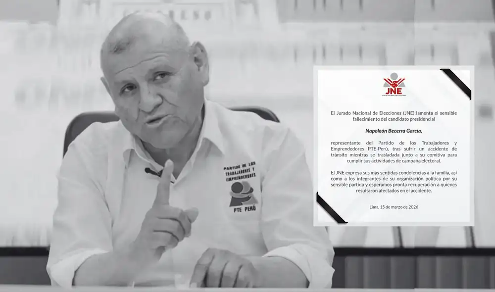 JNE lamenta fallecimiento de Napoleón Becerra en accidente de tránsito durante campaña electoral JNE lamenta fallecimiento de Napoleón Becerra en accidente de tránsito durante campaña electoral
