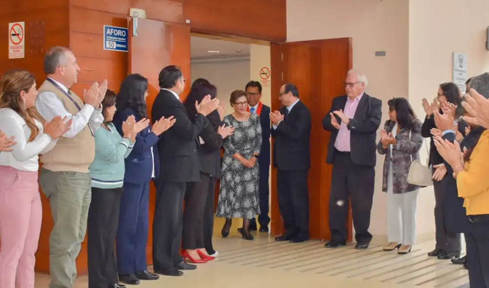 El presidente de la Corte, Dr. Nicolás Iscarra Pongo, destacó su comprometido trabajo. Fuente: Difusión.