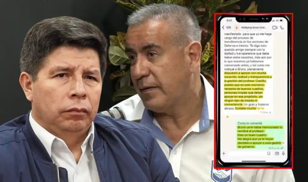 Wolfgang Grozo habría buscado ser ministro en el gobierno de Pedro Castillo, según chats Wolfgang Grozo habría buscado ser ministro en el gobierno de Pedro Castillo, según chats