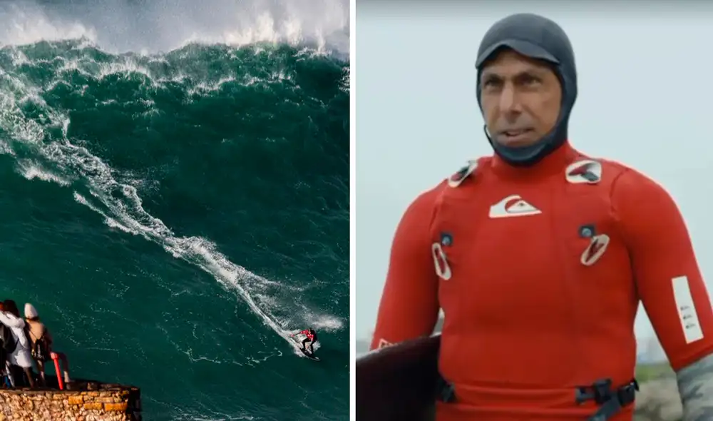 Ignacio Salazar reveló que su nueva meta es batir el récord mundial de 27 metros. Foto: composición de LR/Big Wave Surf Channel/Instagram Ignacio Salazar reveló que su nueva meta es batir el récord mundial de 27 metros. Foto: composición de LR/Big Wave Surf Channel/Instagram