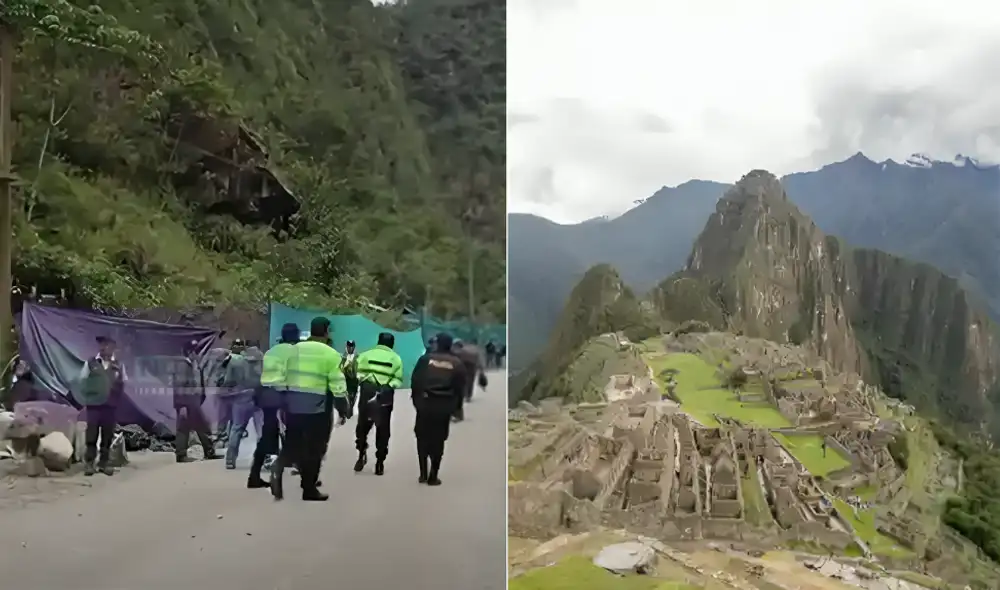 Policías investigan la presencia de de 50 personas que instalaron estructuras metálicas en un terreno cercano al puente Ruinas.