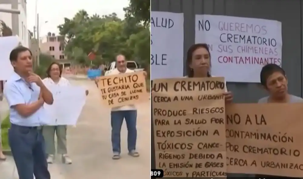 Vecinos de Surco protestaron por la construcción de crematorio municipal frente a sus casas.
