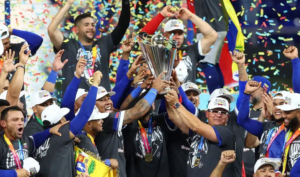 Venezuela solo había alcanzado un tercer puesto antes de este título. Foto: World Baseball Classic