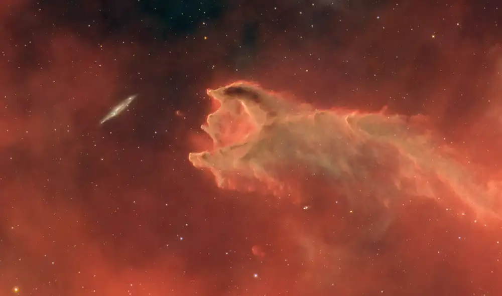 El glóbulo cometario CG 4 conocido como la "mano de dios". Foto: NASA/William Vrbasso/Stellar Australis