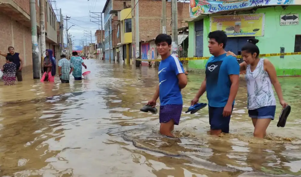 Impacto de las precipitaciones en Lambayeque.