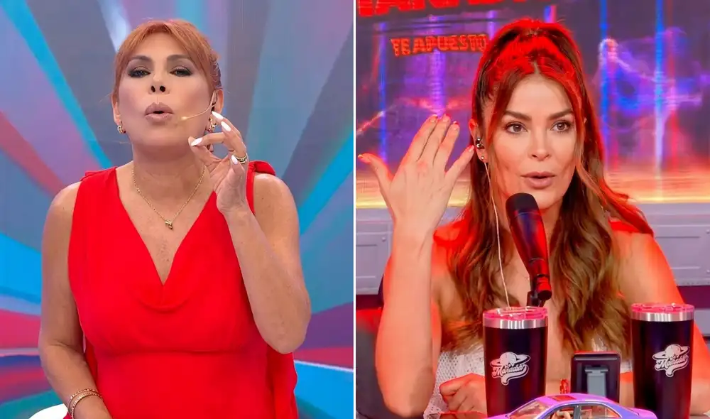 Laura Spoya se refirió al ampay de Mario Irivarren en Argentina durante el pódcast ‘La Manada’. Foto: Composición LR