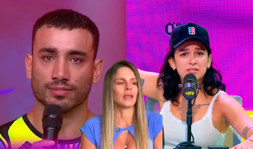 Daniela Darcourt se presentó en el podcast 'Q' Bochinche' y criticó a Said Palao. Foto: Composición LR/Youtube/América TV.