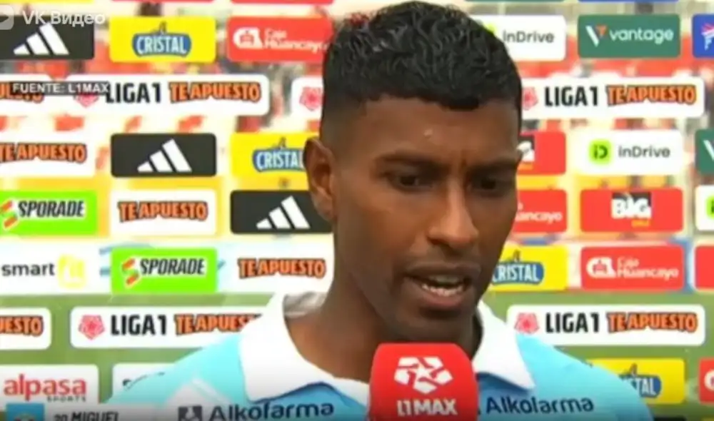 Miguel Araujo habló fuerte sobre la derrota de Sporting Cristal en Andahuaylas. Foto: Lr/L1 MAX
