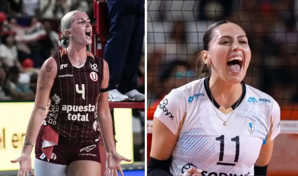 Universitario y Regatas se enfrentan este miércoles 25 de marzo en el extra game. Foto: Liga Peruana de Vóley/composición LR