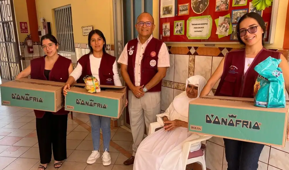La entrega de alimentos fue coordinada con la Comisión Distrital de Acceso a la Justicia. Fuente: Difusión.