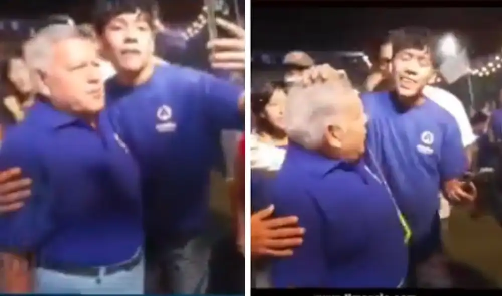 El hecho ocurrió durante una actividad proselitista. Foto: Captura