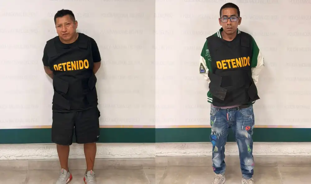 En un operativo de la DIRINCRI, se detuvo a dos presuntos miembros de bandas criminales. Uno usaba Yape para extorsionar a choferes, mientras que el otro enviaba mensajes de amenaza.