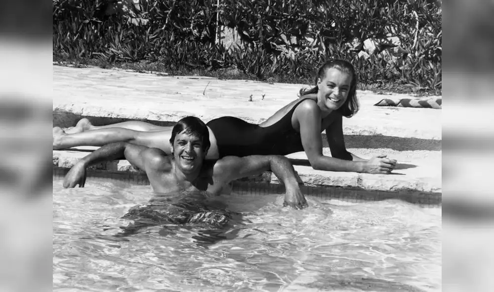 Alain Delon y Romy Schneider en "La piscina". Imagen: Difusión.