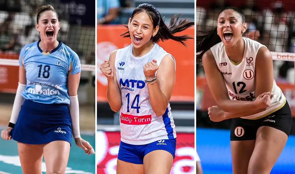 Regatas, Atenea, Universitario y Géminis buscan meterse entre los 4 mejores del torneo. Foto: composición/Liga Peruana de Vóley