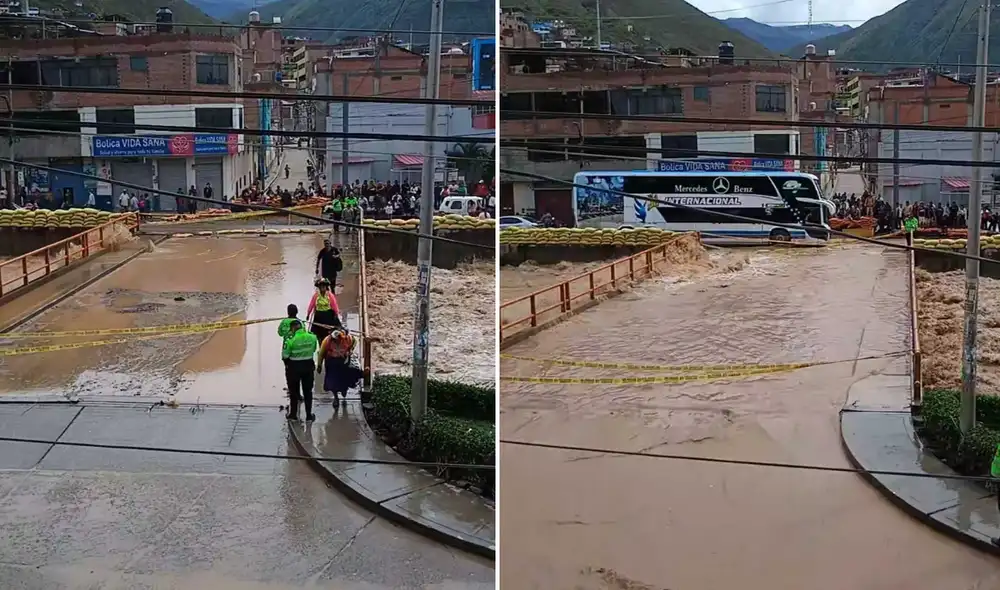 Vecinos del Huánuco evidenciaron los debordes del río Huallaga desde sus casas