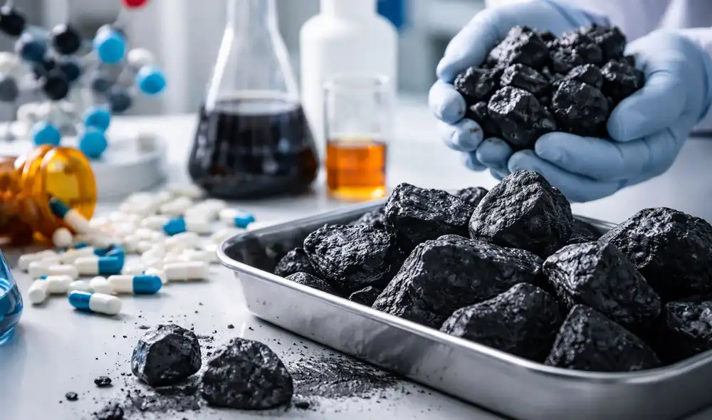 Científicos de la Universidad de Pekín han desarrollado un método innovador que convierte carbón en compuestos farmacéuticos. Foto: ilustración de IA