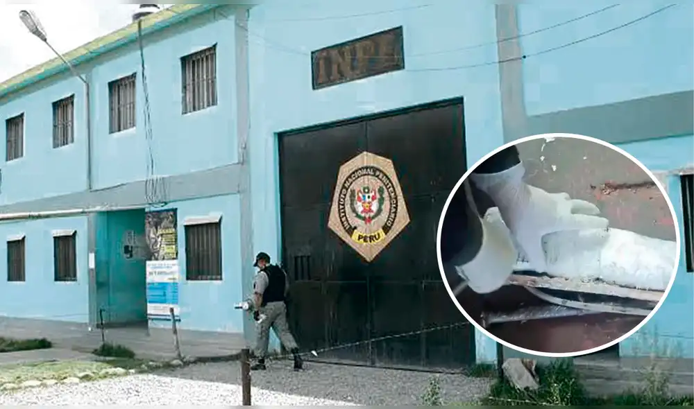 La droga fue hallada en una de las tuberías de los pabellones del recinto penitenciario. Foto: Composición LR / Cortesía