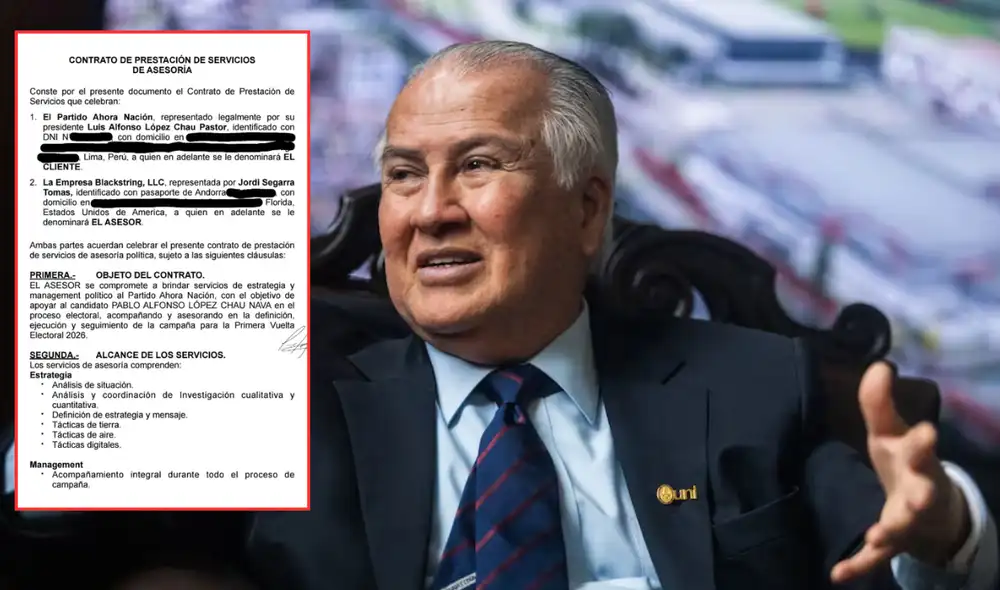 Alfonso López-Chau, candidato presidencial por Ahora Nación.