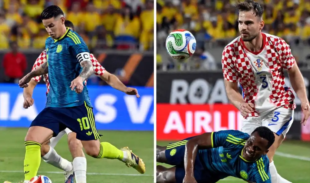 Colombia perdió contra Croacia por amistoso internacional. Foto: Lr/Win Sport