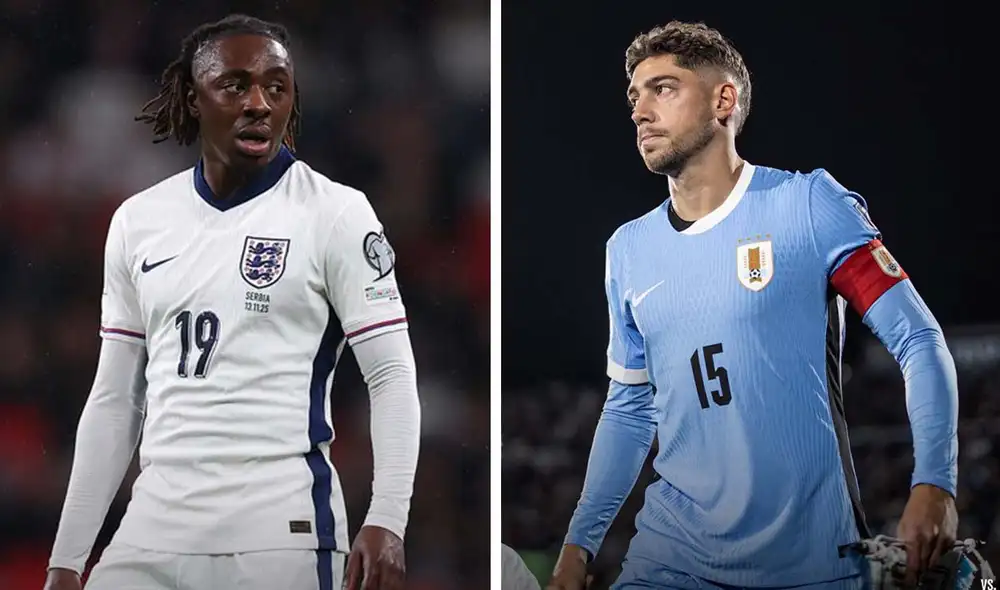 Inglaterra tiene historial negativo ante Uruguay. Foto: composición/FA/AUF