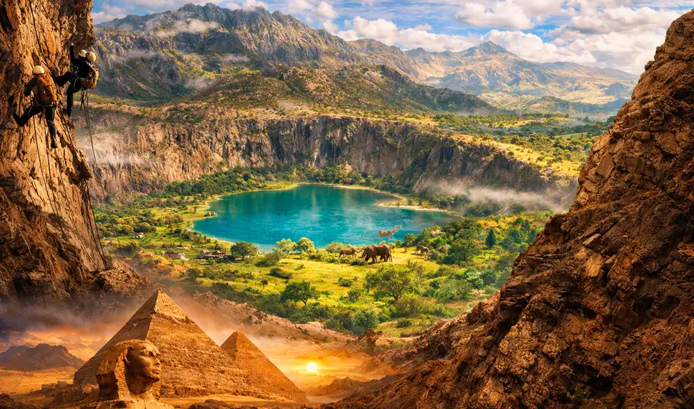 El estudio revela que, durante el Periodo Húmedo Africano, el Sáhara era un paisaje vibrante con lagos. El estudio revela que, durante el Periodo Húmedo Africano, el Sáhara era un paisaje vibrante con lagos.