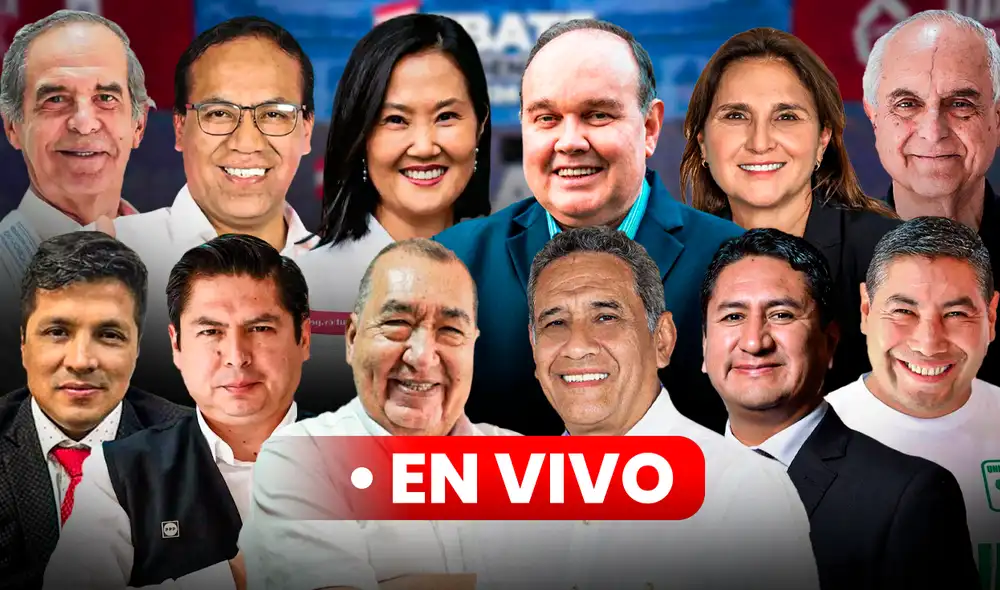 Debate presidencial 2026 EN VIVO: Keiko Fujimori, Rafael López Aliaga, Roberto Sánchez a y otros 8 candidatos lanzan sus propuestas Debate presidencial 2026 EN VIVO: Keiko Fujimori, Rafael López Aliaga, Roberto Sánchez a y otros 8 candidatos lanzan sus propuestas