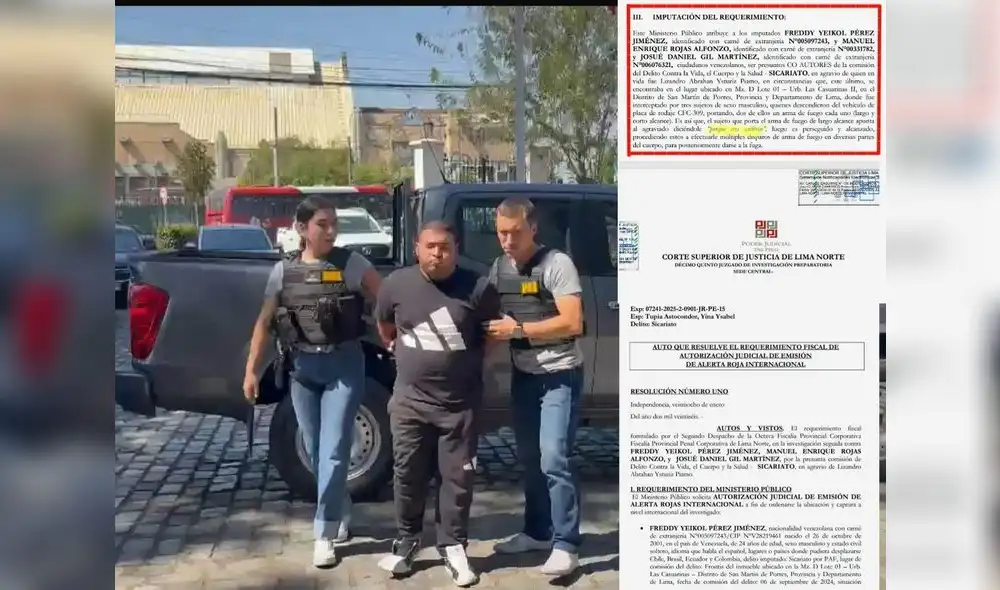Yeikol, el sicario venezolano será investigado por el crimen de Gastón Medina.
