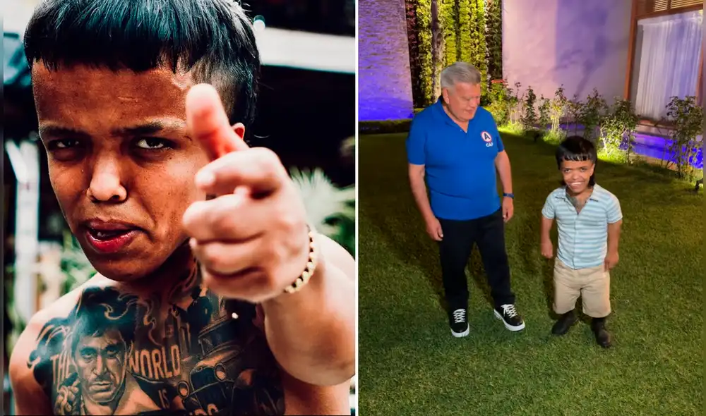 'Manolito' Rojas es el streamer de talla baja más popular en Perú. Foto: Composición LR/TikTok.