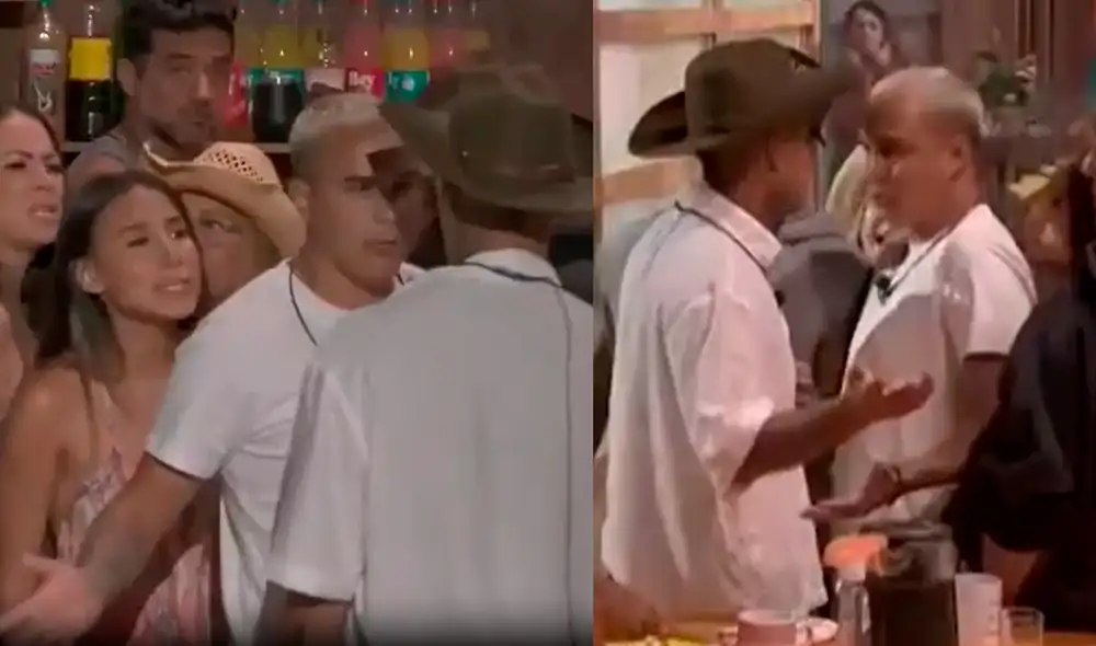 Jesús Barco encaró a Paul Michael y casi se van a las manos en 'La granja VIP'. Foto: Composición LR/Captura/YouTube