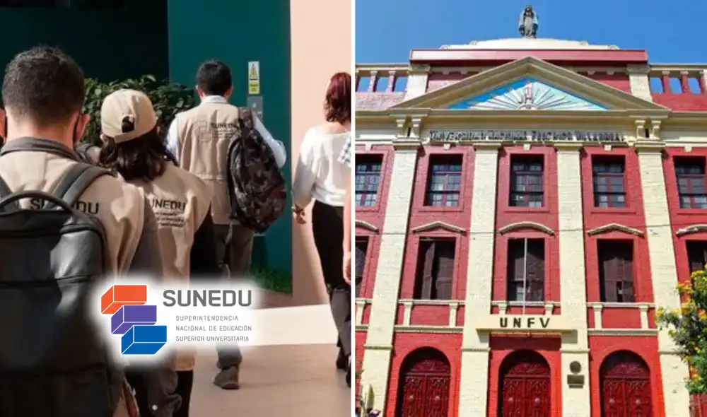 Sunedu visitó la sede de la UNFV para recoger declaraciones sobre los postulantes afectados.