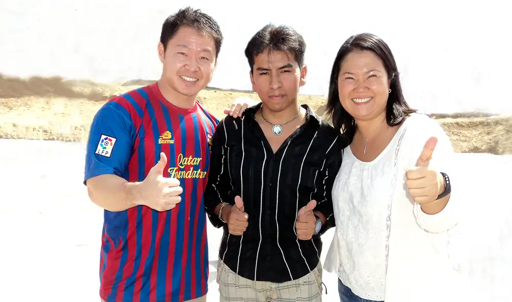 Íntimos. Kenji Fujimori, José Quispe Revoredo y Keiko Fujimori antes que se desatara la furia de la tercera contra el primero. Foto: difusión Íntimos. Kenji Fujimori, José Quispe Revoredo y Keiko Fujimori antes que se desatara la furia de la tercera contra el primero. Foto: difusión