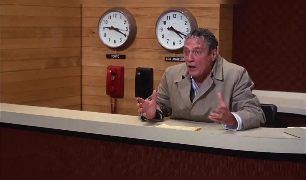Peter Finch en "Network". Imagen: Difusión. Peter Finch en "Network". Imagen: Difusión.
