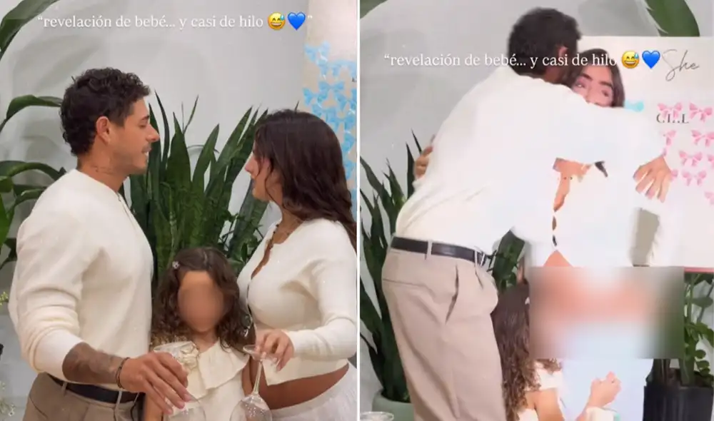 Isabella Ladera y Hugo García se emocionaron en la revelación de género de su bebé. Foto: composición LR/Instagram