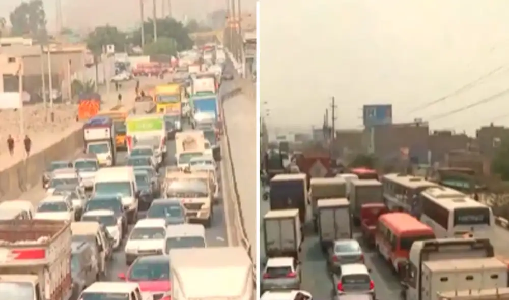 El incidente ha generado un embotellamiento en el sentido de sur a norte.