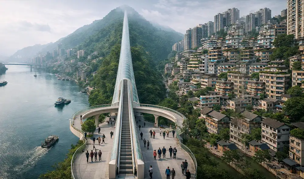 La Escalera de la Diosa, la obra chinaque desafía a la ingeniería, fue inaugurada en marzo de 2026.