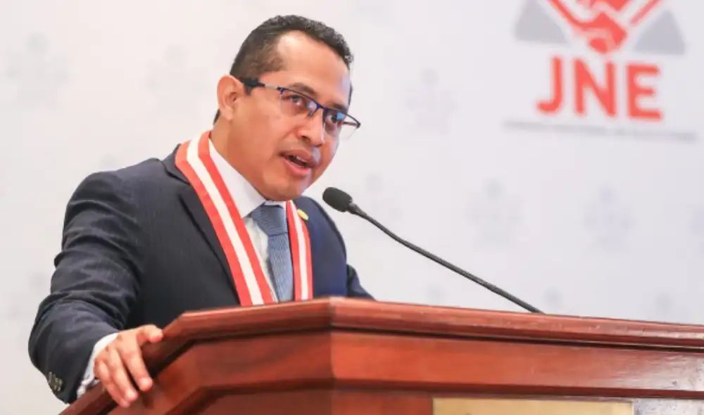 El presidente del JNE mencionó que la población deberá ejercer un voto responsable y sin presiones. Foto: JNE.